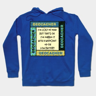 Geocacher Lost Mind Patterns Hoodie